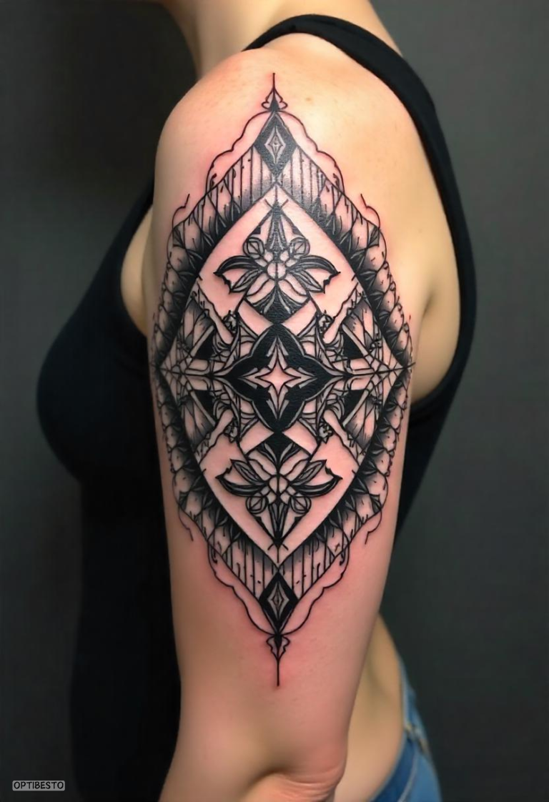 44 Symmetrical Geometric Tattoo Designs