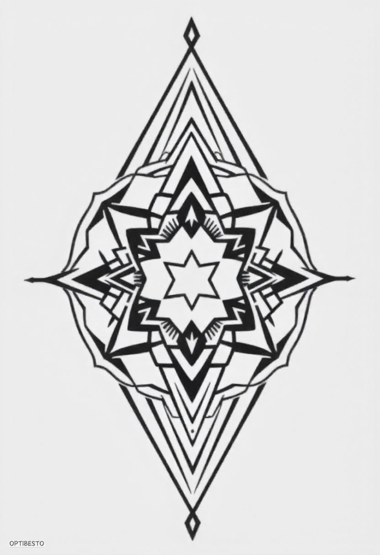 44 Symmetrical Geometric Tattoo Designs - OptiBesto