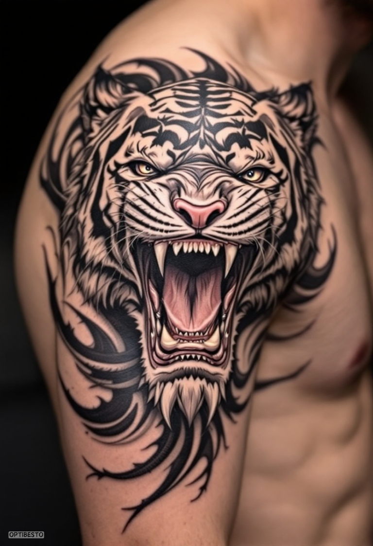 25 Realistic Tiger Tattoo Design Ideas